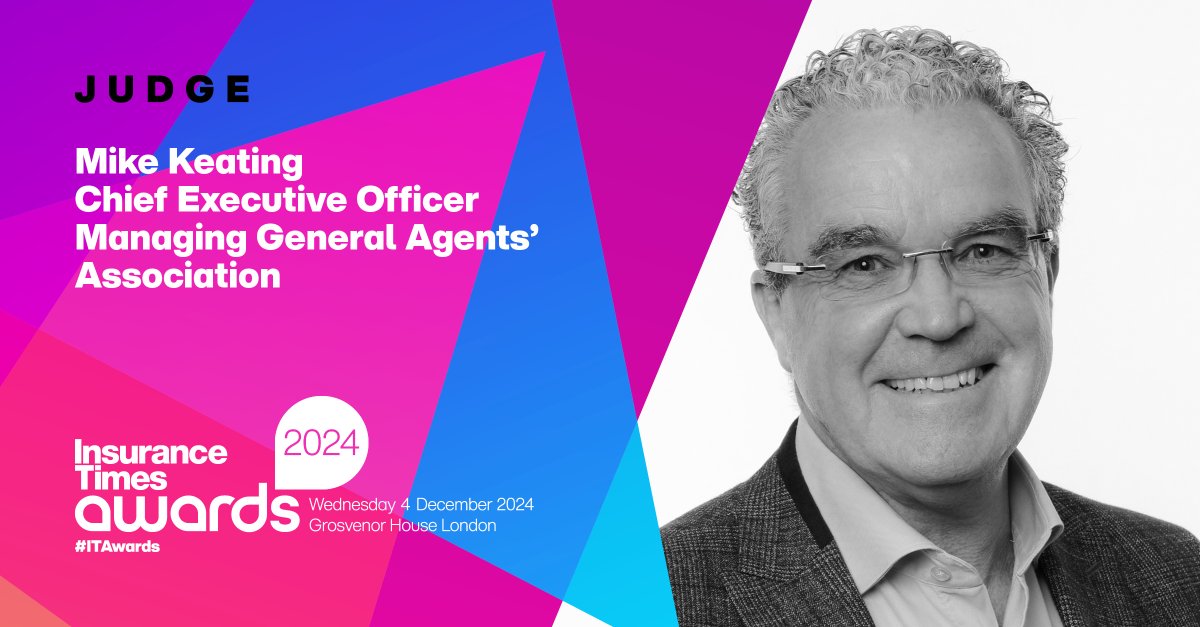 Our CEO, Mike Keating, joins the esteemed judging panel for the Insurance Times Awards, celebrating the best in UK insurance! 🎉

The awards take place on 4th Dec at London’s Grosvenor House. 

✨ View the finalists here: eu1.hubs.ly/H0dpv9s0