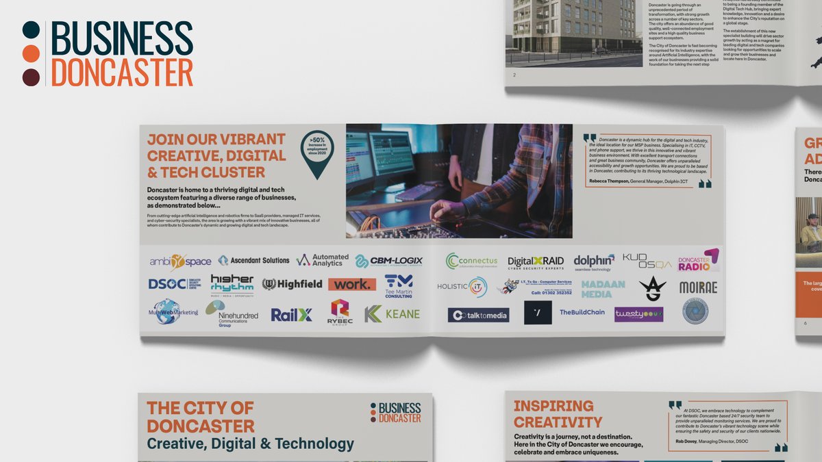 The future for the #Creative, #Digital and #Tech sector in #Doncaster is bright.

To learn more visit: businessdoncaster.co.uk/key-sectors/cr…

For more info contact Gemma White on 01302 737364 or email gemma.white@doncaster.gov.uk

#DoncasterisGreat <a href="/MyDoncaster/">City of Doncaster Council</a> <a href="/SouthYorks_Biz/">South Yorkshire Business Support</a> <a href="/SouthYorksMCA/">South Yorkshire Mayoral Combined Authority</a>