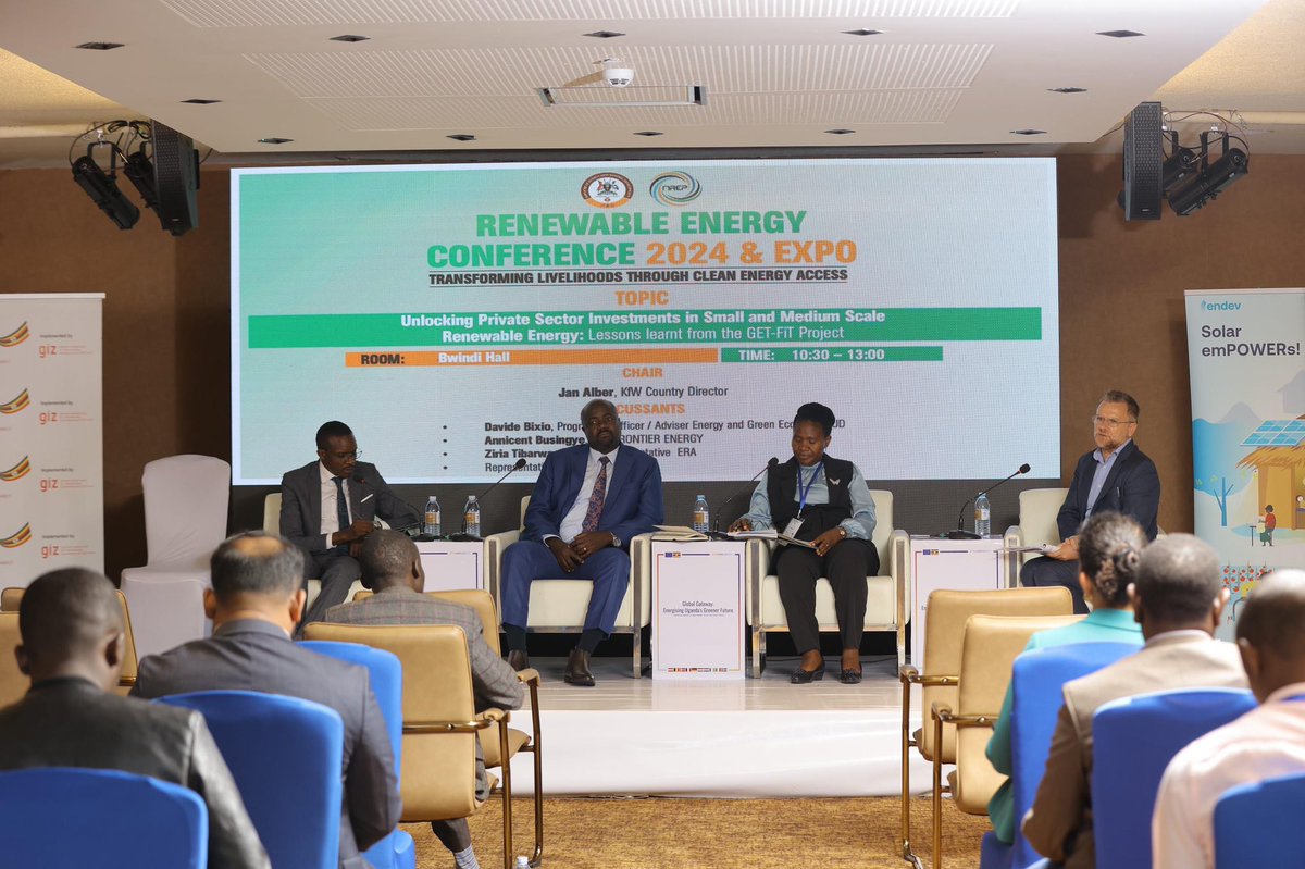 MethiaLydiaN's tweet photo. Through the GET FiT program, the EU has provided over €80 million in funding to build 17 renewable power plants across Uganda.
This has added 520 GWh of clean energy to Uganda's grid, supporting thousands of households and businesses.
#EnergyWeek2024 | #GlobalGateway |
#AfricaEUEnergyPartnership I
#AfricaEUGreenEnergyInitiative I #TEAMEUROPE