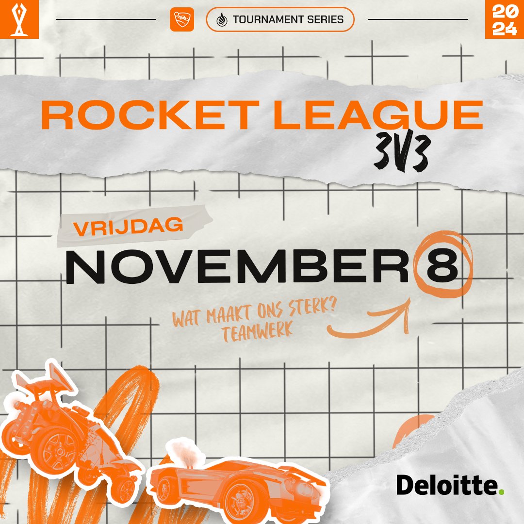 🚀⚽ Rocket League 3v3 Tournament Series staat voor de deur! Verzamel je team, laat je skills zien en strijd mee voor de overwinning! Klaar om de arena te domineren? 🏆🔥
Schrijf je nu in: bit.ly/40lf5C9 #RocketLeague #DSL