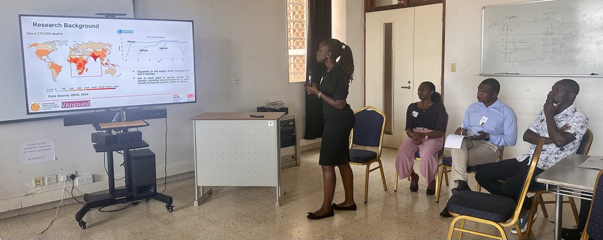 NIHR GHRG on Gastrointestinal Infections (@nihr_ghrg_gi) on Twitter photo Day 2 of the <a href="/NIHR_GHRG_GI/">NIHR GHRG on Gastrointestinal Infections</a> and @the_Vanguard22 CADA Research sandpit. Team 3 are pitching a project proposal on Boosting Rotavirus Delivery and Uptake in Kenya, Ethiopia and Malawi. Day 2 of the <a href="/NIHR_GHRG_GI/">NIHR GHRG on Gastrointestinal Infections</a> and @the_Vanguard22 CADA Research sandpit. Team 3 are pitching a project proposal on Boosting Rotavirus Delivery and Uptake in Kenya, Ethiopia and Malawi.