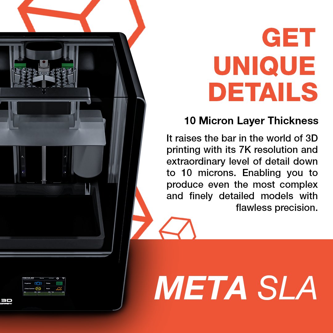 Meta3DCompany's tweet photo. 10 Mikron Katman Kalınlığı ve 7K çözünürlüğü ile META SLA, 3D baskı dünyasında çıtayı yükseltiyor ve en karmaşık, ince detaylara sahip modelleri kusursuz bir hassasiyetle üretmenizi sağlıyor. Her projede benzersiz detayları deneyimleyin.

#MetaSLA #3DPrinting #PrecisionPrinting https://t.co/CATUlRXErO