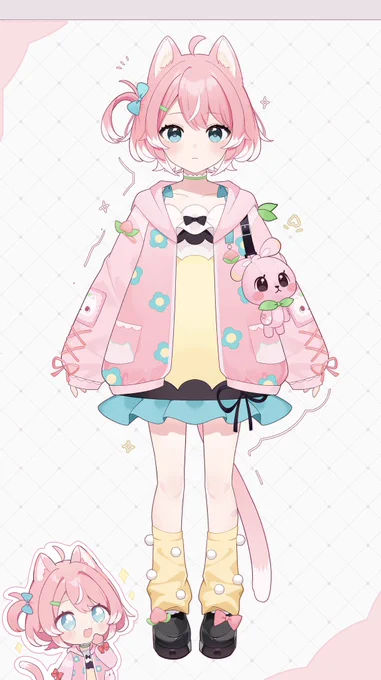 【初公開!!】\ #Vリスナーに見つかりたい /ついにモデル初公開だぁー!Vモデル描きました!桃から生まれた桃太郎VTuberの柏木もも12月にデビューYouTube登録者数10000人突破short2日に1本絵とFPSが得意で巡回月のVTuberフォロー祭り 