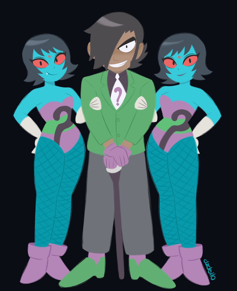dzdello's tweet photo. Matthew “The Riddler” Patel ❓❔❓

#matthewpatel #ScottPilgrim #ScottPilgrimTakesOff https://t.co/CeQdJ1SZIo