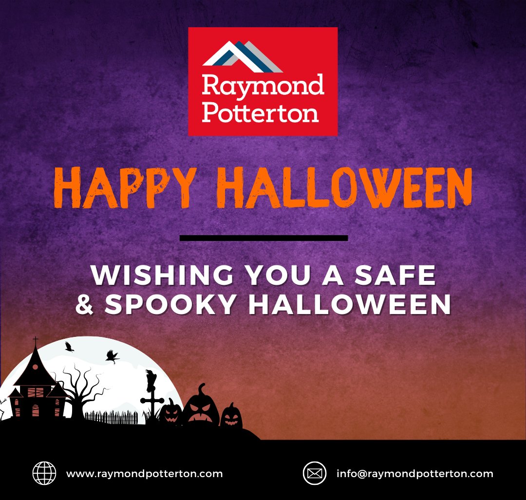 Happy Halloween from the team at Raymond Potterton🦇

We hope your Halloween is fang-tastic and full of tricks and treats🎃