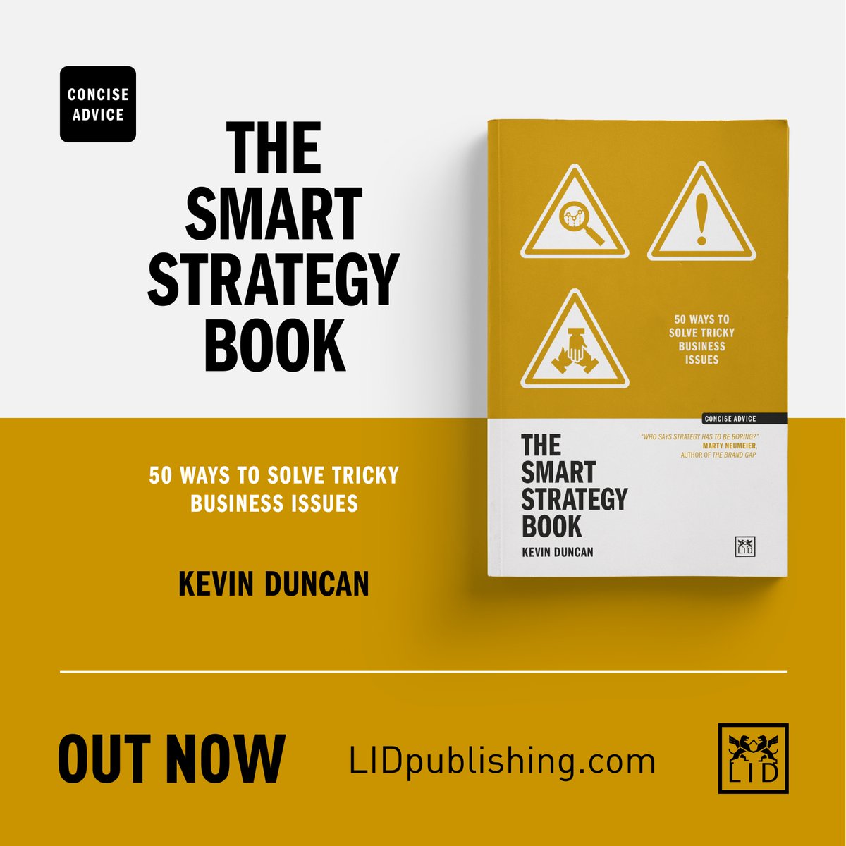 lidpublishing's tweet image. 📚 OUT NOW 📚

In this practical guide, now in paperback, bestselling author @KevinDuncan
 offers intelligent and quick solutions to tricky business issues through smart strategic thinking and action.

➡️ Check out the book now: lidpublishing.com/books/the-smar…

#TheSmartStrategyBook