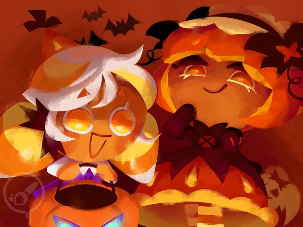 A_Glitchy_Virus's tweet photo. I AM NOT MISSING MY FAVORITE HOLIDAY SO Y'ALL ALREADY KNOW I SURE AS HELL MADE TIME TO MAKE SOMETHING FOR SPOOKY MONTH. JUST IN TIME TOO!

★Tags
#art #cookierun #cookierunovenbreak #cookierunkingdom #candycorncookie #pumpkinpiecookie #ibisPaintX #Halloween https://t.co/U24iW67wsQ