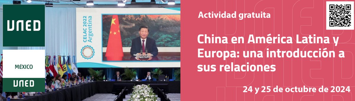 Rubén Ruiz-Ramas (@ruizramas) on Twitter photo Finalizó el curso sobre #China en América Latina y Europa de <a href="/UNED_POLISOCI/">Facultad de C. Políticas y Sociología de la UNED</a> en <a href="/UnedMexico/">UNEDMéxico</a> , con 235 estudiantes matriculados procedentes de 16 países. Sesiones grabadas en abierto en <a href="/CanalUNED/">canalUNED</a> : canal.uned.es/series/671b453… Finalizó el curso sobre #China en América Latina y Europa de <a href="/UNED_POLISOCI/">Facultad de C. Políticas y Sociología de la UNED</a> en <a href="/UnedMexico/">UNEDMéxico</a> , con 235 estudiantes matriculados procedentes de 16 países. Sesiones grabadas en abierto en <a href="/CanalUNED/">canalUNED</a> : canal.uned.es/series/671b453…