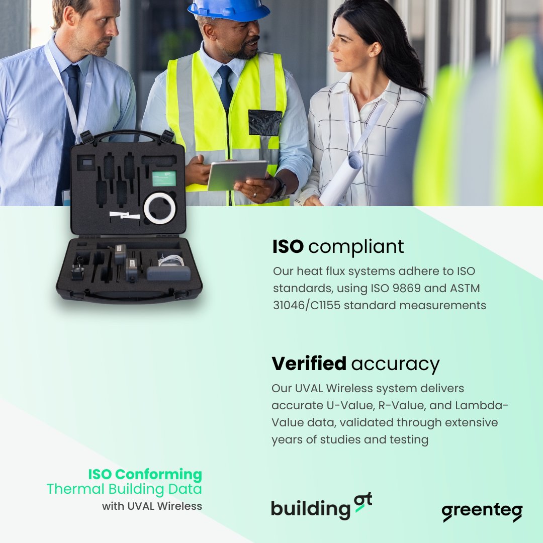 🌐 Our UVAL Wireless systems provide ISO-conforming measurements, ensuring reliable and accurate data for building thermal efficiency  

👉 Discover more and explore publications featuring our technology at eu1.hubs.ly/H0cDdw80