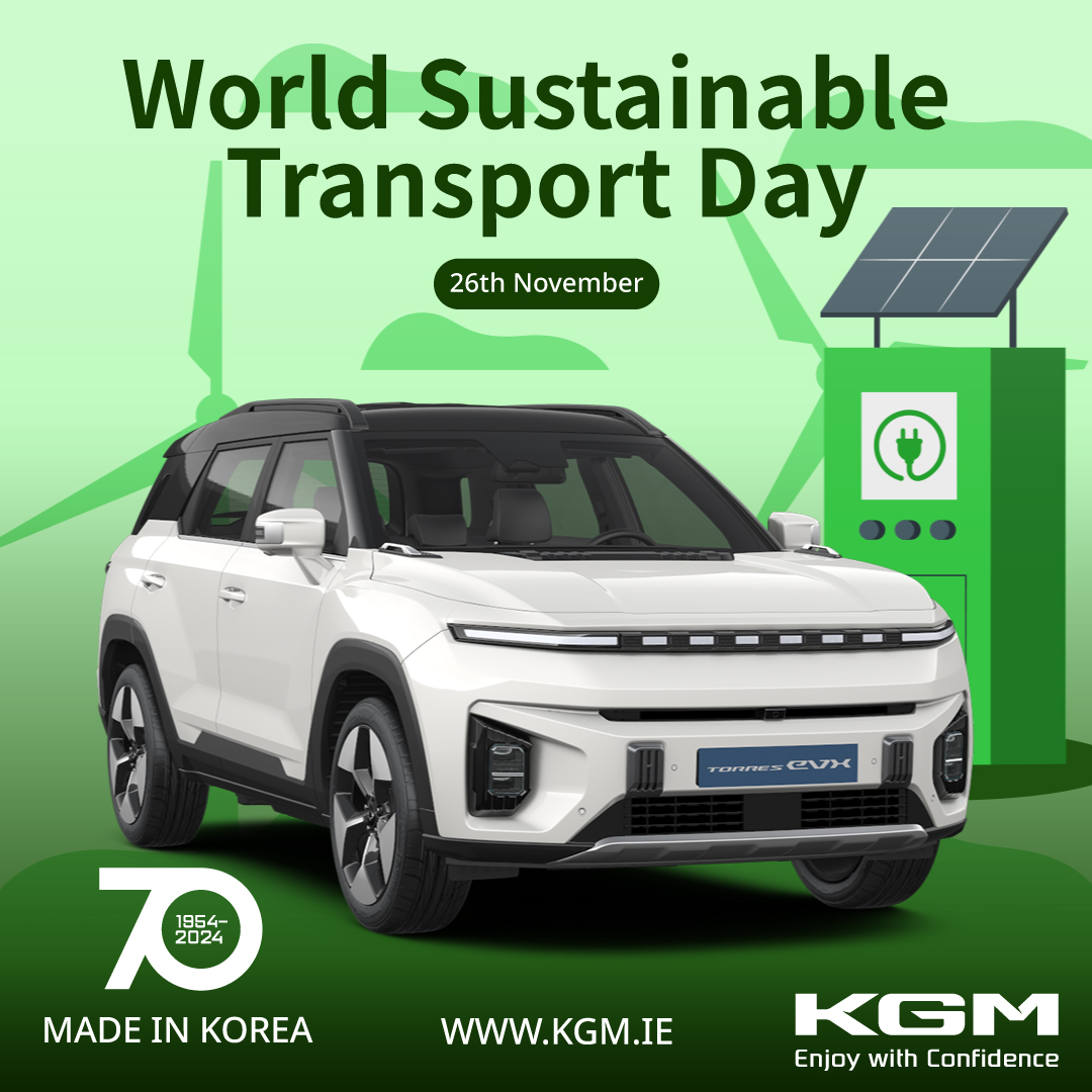Sustainability is the future! KGM Ireland is proud to lead the way with greener, smarter transport options. For example, our amazing Torres EVX. Together, we can make a difference. 🌱🔌
#WorldKindnessDay #KGM #KGMIreland #Famalco #TomorrowTogether