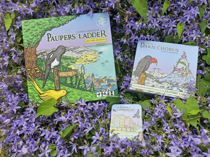 It's the last day of the pre order campaign for Paupers' Ladder et al. What a ride it's been! If you'd like to add yourself to this very prestigious group, you have just today to pre order and get all the splendid extra gubbins included. bedsitgames.co.uk is where it's at