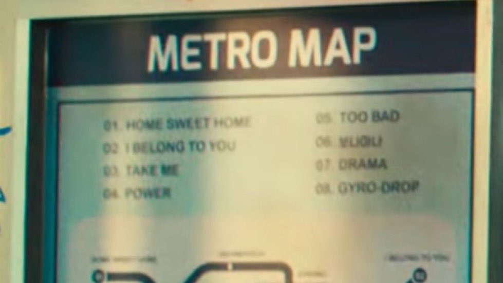 01. Home sweet home 
02. I belong to you 
03. Take Me 
04. Power
05. Too Bad 
06. 보나마나
07. Drama 
08. Gyro-Drop