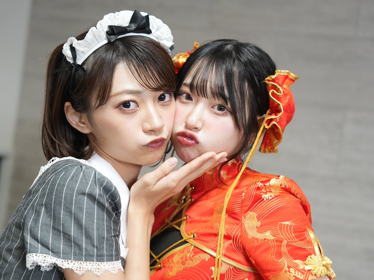 💚🩷 板倉可奈@kana_cs1111 桜庭遥花@haruka_cs0129 #ハロウィン