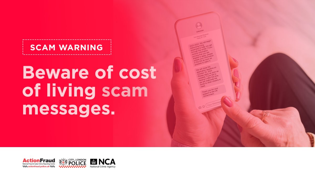 ⚠️Have you received a suspicious message offering extra financial support for the winter? Stop, it might be a scam.

📲If you receive any suspicious messages, you can report them for free by forwarding to 7726.

🔗Find out more on how to report suspicious messages 👉