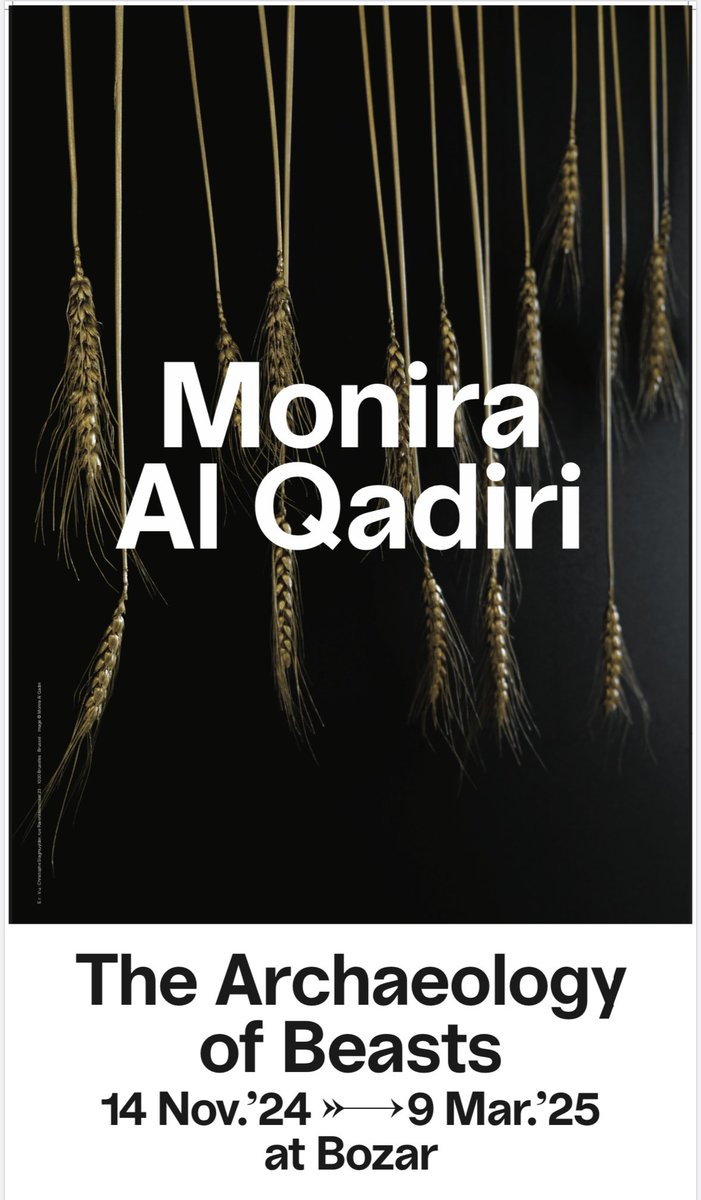 moniraism's tweet image. My solo exhibition “The Archaeology of Beasts” opens at @BozarBrussels on November 13th #moniraalqadiri #bozar
