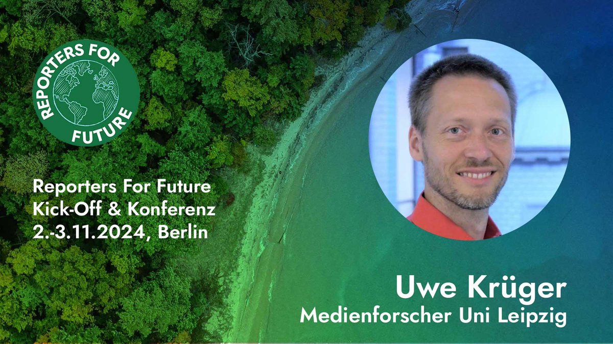 Am Sa/So ist in Berlin "Reporters for Future Kick off &amp; Konferenz". Dichtes Programm mit vielen spannenden Leuten. Ich erzähle über unsere Forschung zu (ermutigenden) Wirkungen von Konstruktivem Journalismus am <a href="/ifkmw/">IfKMW Leipzig</a>. Es gibt noch Tickets: reportersforfuture.org/kick-off-konfe…