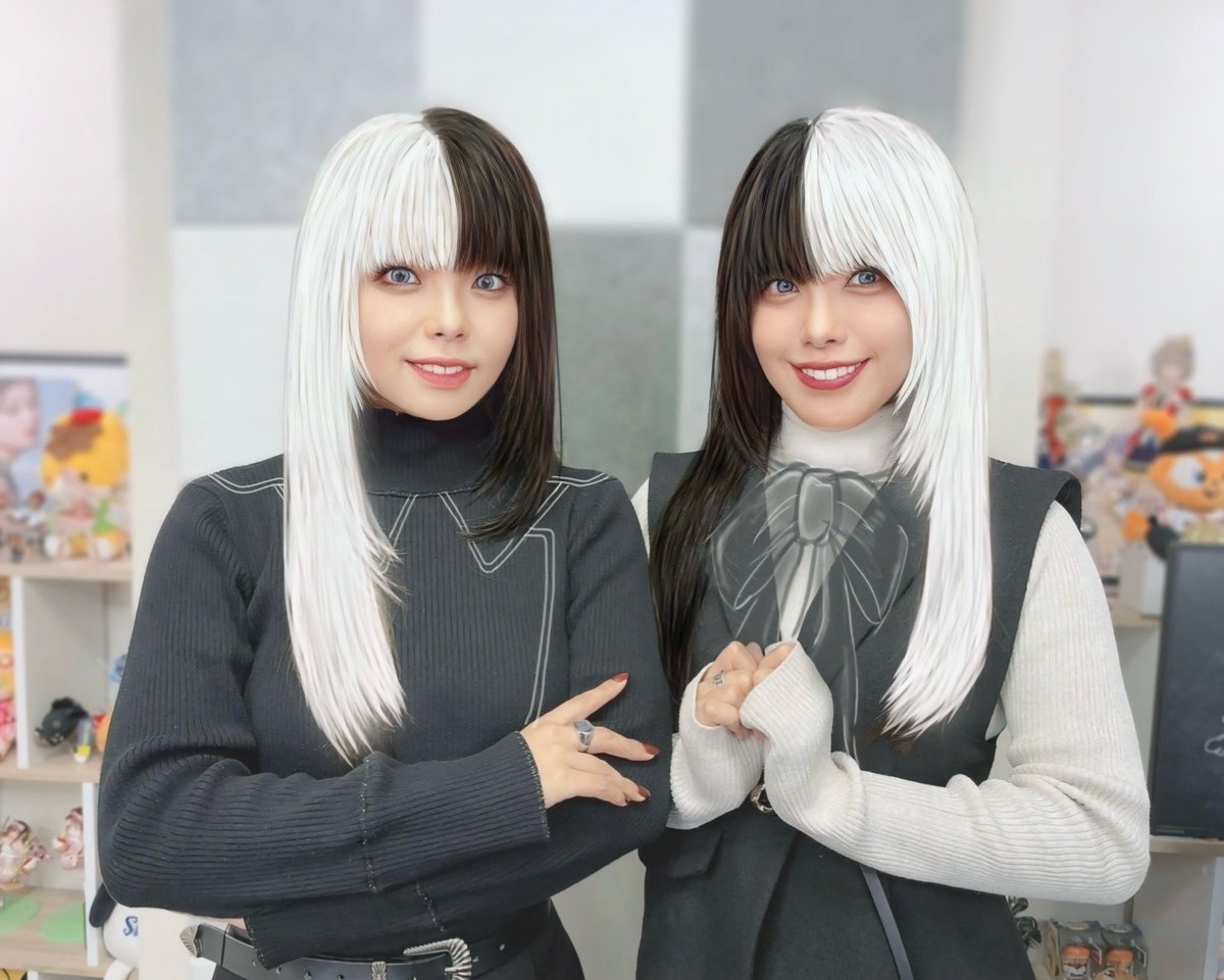 お姉様発案のHalloween開幕🎃 さつみがシータ・ストマック(左) りさえ