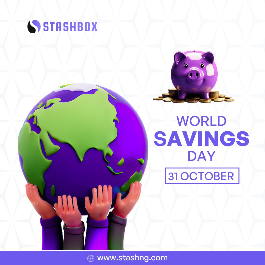 StashBox_ng's tweet photo. “Celebrate World Savings Day by setting a new goal to save smarter, spend wiser, and grow stronger. Every step toward financial freedom counts”

#wsd #worldsavingsday #save #spend #smart #grow #financialfreedom #stash https://t.co/WQcv9fenSp
