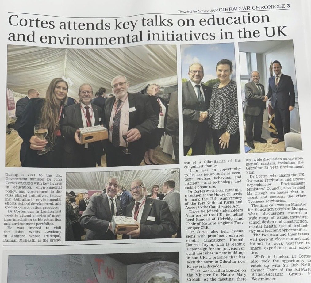 WriterHannahBT's tweet photo. Ace to 👀 ⁦@GibraltarGov⁩ Minister @cortes_john &amp;chuffed to be in ⁦@GibChronicle⁩ with ⁦@TonyJuniper⁩ ⁦@uxbridgewalrus⁩   🧱Gibraltar 🇬🇮 saved their swifts with a swift brick policy. Hoping @mtpennycook will too. ⁦@ZacGoldsmith⁩ ⁦@SteveReedMP⁩ https://t.co/8FNZQbn5oC
