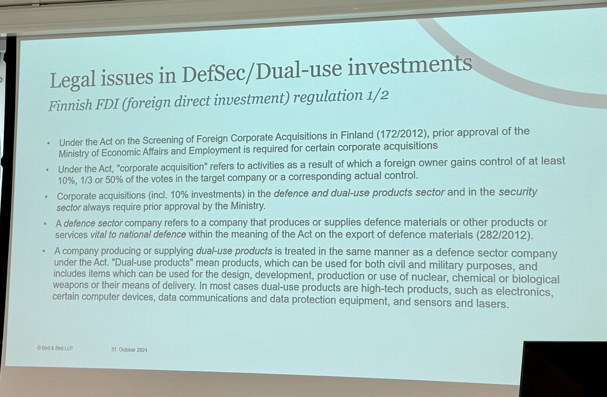 kekebon_tweet's tweet image. Breakfast with @twobirds - #Legal Issues to Consider when #investing in #DefSec and #Dualuse #startups 

Kiitos hyvästä tilaisuudesta Kimmo Reina ja @FiBANorg 

Jatkossa teema myös osana @TesiFII #ESG työkalua.

#defence #puolustusteollisuus #deeptech #nato #miltech #vc #growth