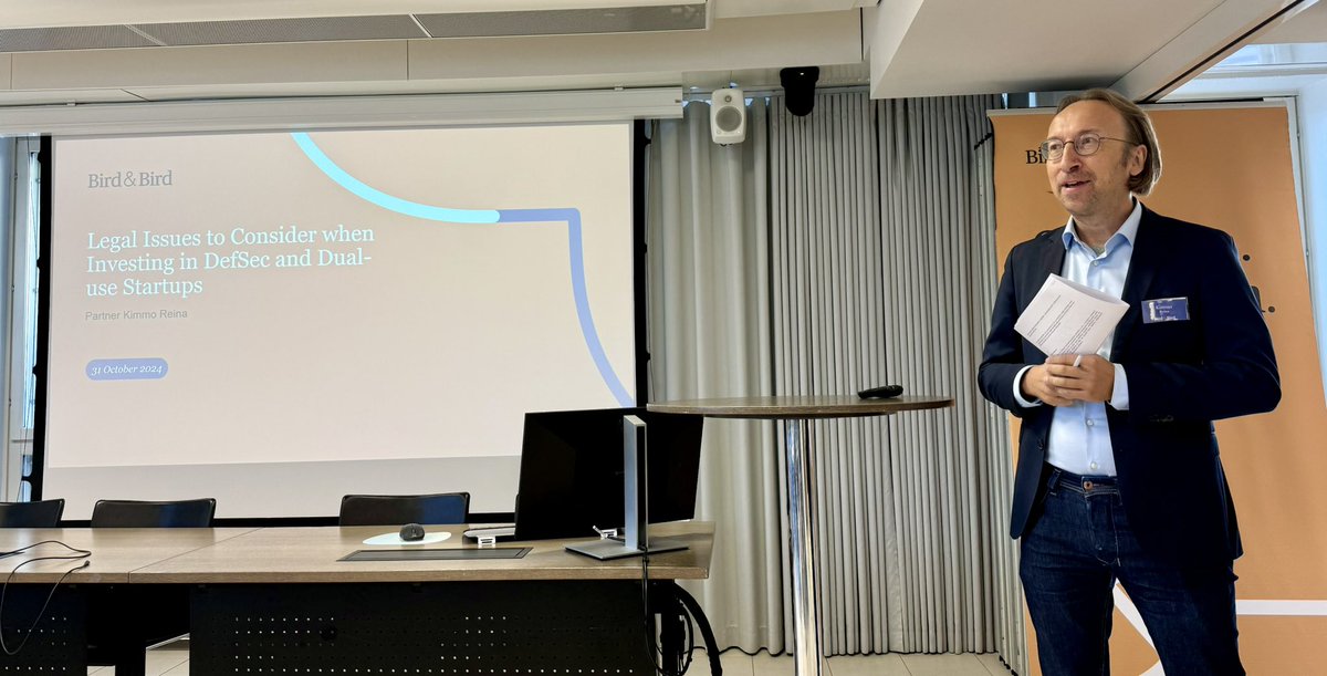 kekebon_tweet's tweet image. Breakfast with @twobirds - #Legal Issues to Consider when #investing in #DefSec and #Dualuse #startups 

Kiitos hyvästä tilaisuudesta Kimmo Reina ja @FiBANorg 

Jatkossa teema myös osana @TesiFII #ESG työkalua.

#defence #puolustusteollisuus #deeptech #nato #miltech #vc #growth
