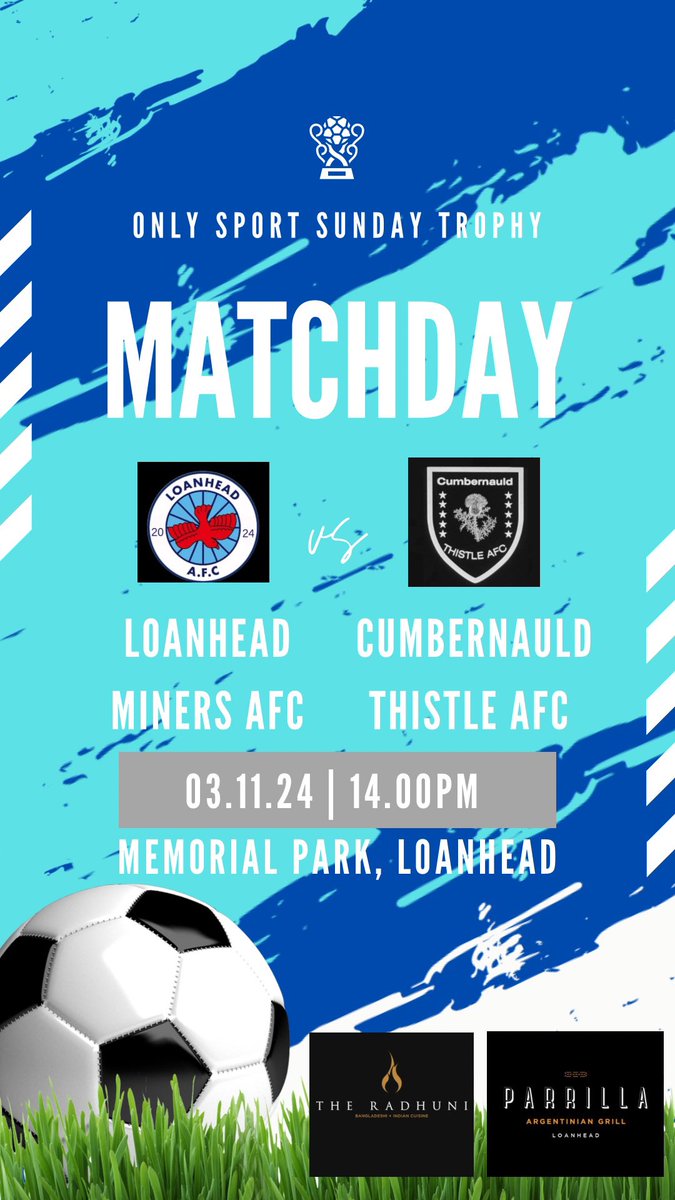 Scottish Cup for the boys this Sunday.

Get down and show your support 🩵

Details 👇🏽