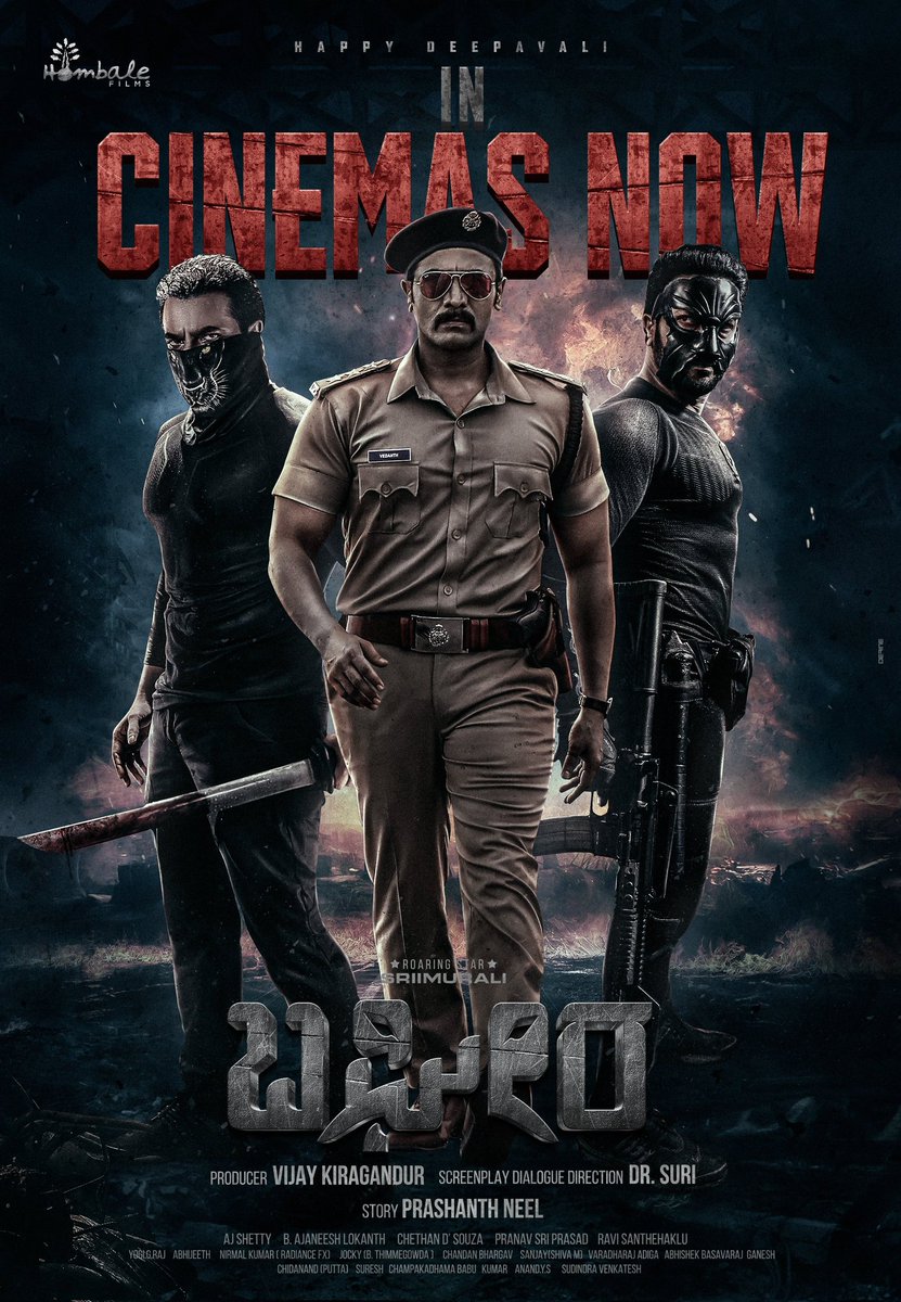 The ROAR begins. 🔥 

Step into the world of #Bagheera - IN CINEMAS NOW!

<a href="/SRIMURALIII/">#SRIIMURALI</a> #DrSuri #PrashanthNeel <a href="/VKiragandur/">Vijay Kiragandur</a> <a href="/rukminitweets/">rukmini</a> <a href="/AJANEESHB/">B AJANEESH LOKNATH</a> <a href="/hombalefilms/">Hombale Films</a> <a href="/ChaluveG/">Chaluve Gowda</a> <a href="/prakashraaj/">Prakash Raj</a> <a href="/GarudaRaam/">Garuda Ram</a> <a href="/aj_shetty7/">AJ shetty</a> <a href="/ChethanDsouza/">Chethan Dsouza</a> <a href="/BagheeraTheFilm/">Bagheera</a> <a href="/asiansureshent/">Asian Suresh Entertainment</a> 
#BagheeraInCinemasNow