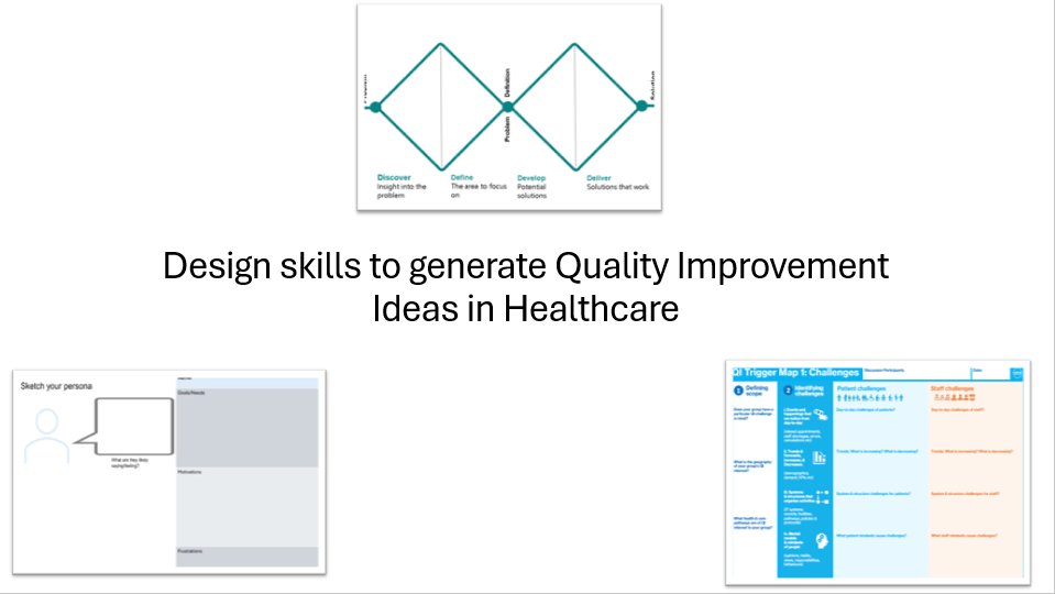 Our new Design Skills to Generate QI Ideas in Healthcare is now available to book through Learnpro. This is a 3-hour practical course to learn how to use design tools to generate person-centred change ideas for quality improvement. #QI #NHSTayside