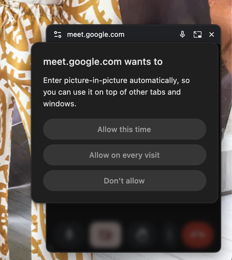 ahmedghanem's tweet image. #GoogleMeet currently offers Picture in Picture functionality, but it is limited to Chrome users
🔗 Follow my WhatsApp Channel for more updates: bit.ly/WhatsNewWA