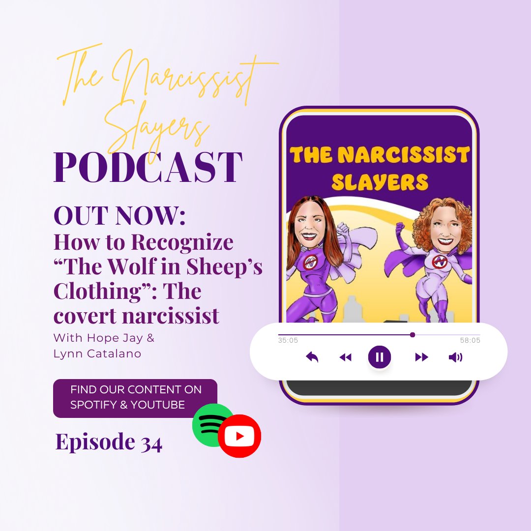 NarcSlayersPod's tweet image. OUT NOW! 

Tap the links below or in our bio to listen to the latest episode! 📲

LISTEN HERE: open.spotify.com/show/3c8JDoJ3V…

WATCH HERE: youtube.com/@TheNarcissist…

#podcasting #youtube #spotify #podcasters #traumahealing #boundaries #healthyrelationships #notyourfault #narcissisticabuse