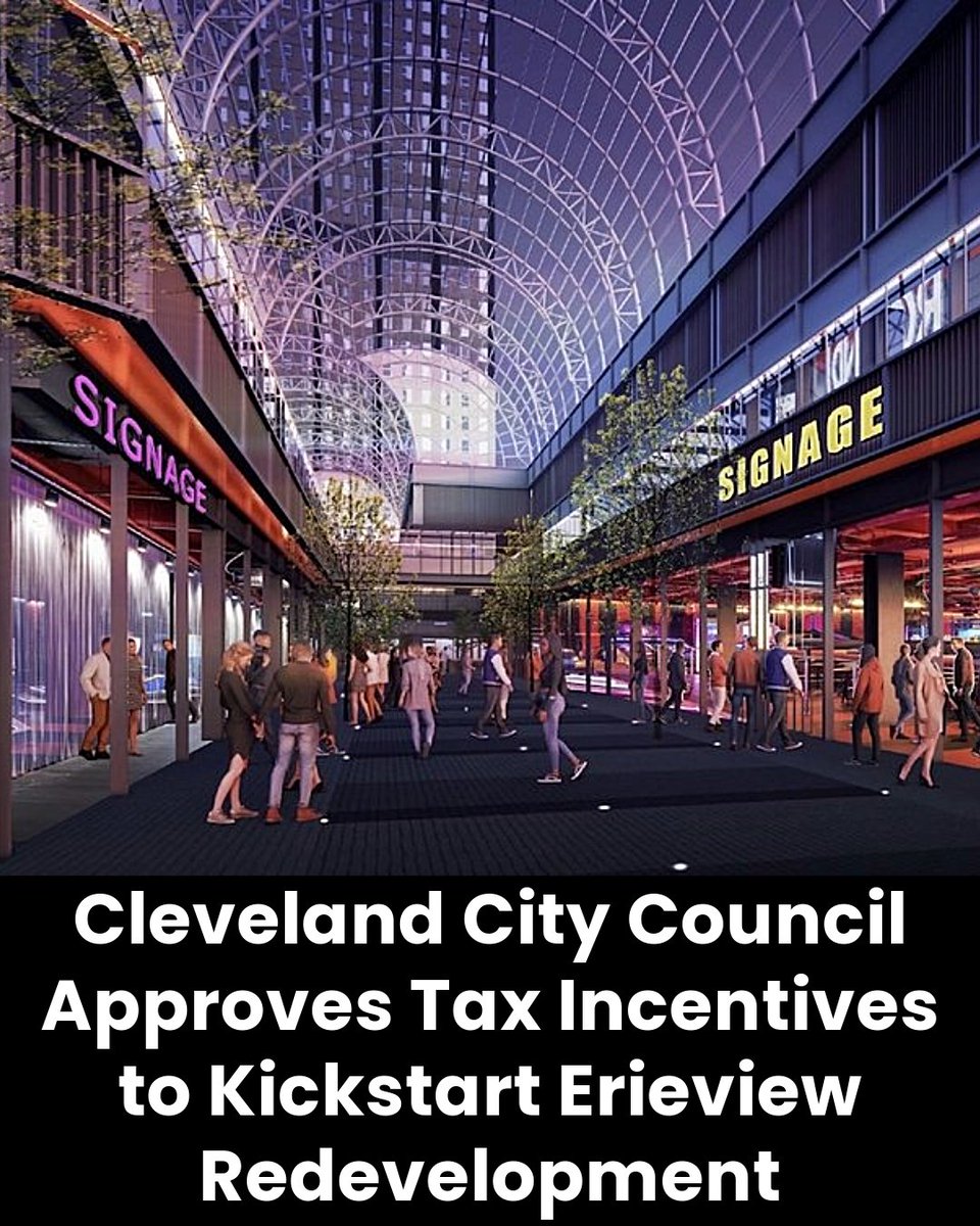 Cleveland City Council has approved 2 tax incentive agreements to support the transformation of Erieview Tower &amp; the Galleria. The redevelopment plan includes a 210-room W Hotel, 227 W-branded luxury apartments, new restaurants &amp; more.

🔗 bizjournals.com/cleveland/news…