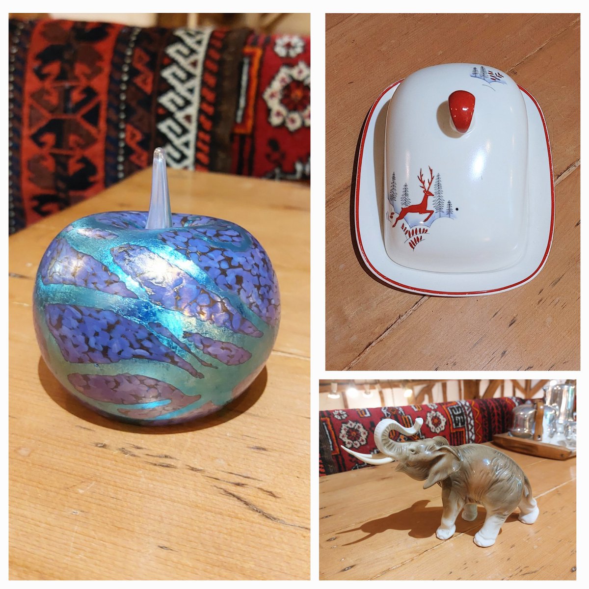 eversleybarn's tweet photo. #laliqueCockerell #okrapaperweight #retrocheesedish #royalduxelephant #marblechessset #Uraniumglassbuddha #shelleymould #enamelbrooch #judismithantiques #eversleybarnantiques https://t.co/aV1VHtG0wP