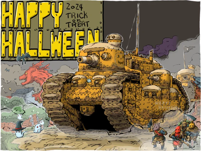#HappyHalloween2024今年のハロウィン絵も 