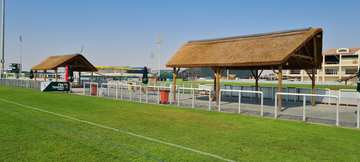 CapeReed's tweet photo. The journey from design to installation is where Cape Reed shines!
Our team has created three unique gazebos, each with thatched roofs and timber structures that harmonize beautifully with the environment. 🛠️
#TimberAndThatch #Dubai7s #EventSpaces #TheSevensStadium https://t.co/5oIjSNZ2xe
