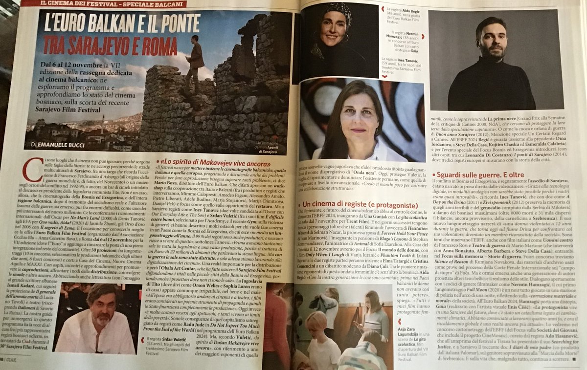 " Lo spirito di Makavejev vive ancora"!
In vista dell' #EuroBalkanFilmFestival ( 6-12 novembre, Roma), una guida d'autore - Emanuela Bucci- su <a href="/ciakmag/">CIAK</a>
Qui il programma : occhiobluannacenerinibova.com/wp-content/upl…