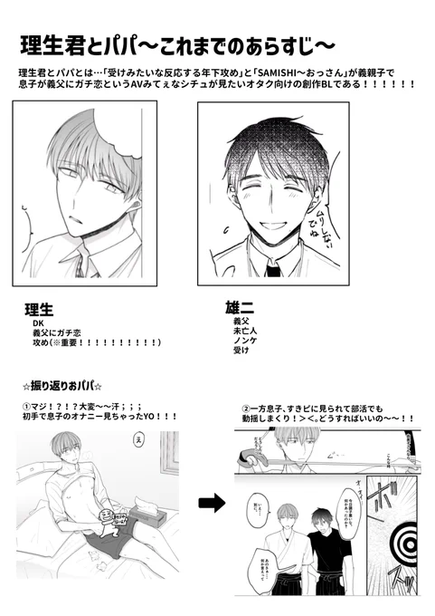 あらすじ!!! #理生君とパパ 