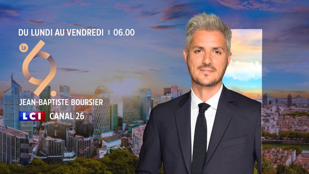 #Audiences <a href="/LCI/">LCI</a>

🏆Record de saison pour Le 6/9 présenté par Jean-Baptiste Boursier (6h-9h)

📌133 000 Tvsp
🔝Pic à 222 000 Tvsp
✅ 4,9% PdA 4+

🙏Merci pour votre fidélité ! #LCI
