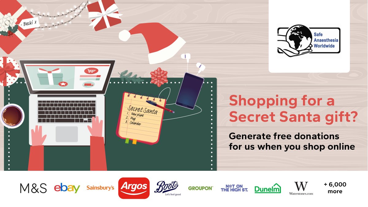 It may still be October (just!) but some of you will have already been invited to the Christmas works party or meal. You can raise FREE funds for us when you shop online for Secret Santa gifts this Christmas via Give as you Live Online: giveasyoulive.com/join/safe4all?…