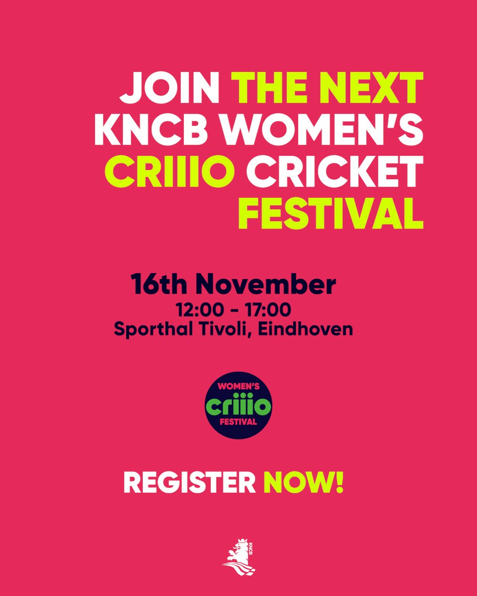 Hey Ladies! Ready for an action-packed day? Sign up NOW via kncb.nl/en/news/kncb-w…
