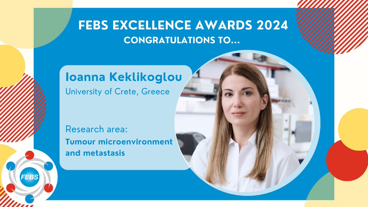 FEBS (@febsnews) on Twitter photo Congratulations to Ioanna Keklikoglou of the University of Crete, Greece on being awarded a FEBS Excellence Award, which provides €100,000 in research funding <a href="/IKeklikoglou/">Ioanna Keklikoglou</a> <a href="/UOC_gr/">Πανεπιστήμιο Κρήτης</a> #FEBSExcellenceAwards febs.org/news/febs-exce… Congratulations to Ioanna Keklikoglou of the University of Crete, Greece on being awarded a FEBS Excellence Award, which provides €100,000 in research funding <a href="/IKeklikoglou/">Ioanna Keklikoglou</a> <a href="/UOC_gr/">Πανεπιστήμιο Κρήτης</a> #FEBSExcellenceAwards febs.org/news/febs-exce…