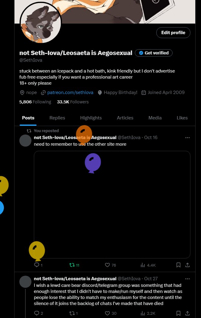 I'm infested with balloons today