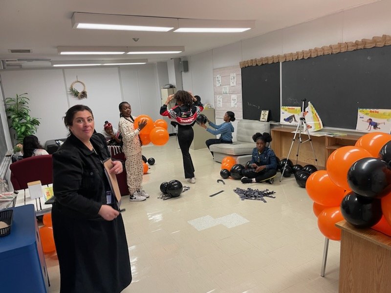The Dance Committee has been working hard all month preparing for today's Halloween Dance! They made flyers, playlists and decorations. They are the main reason this dance is taking place! Great job #aviatorleaders <a href="/HCMaltonDPCDSB/">Holy Cross Malton</a>