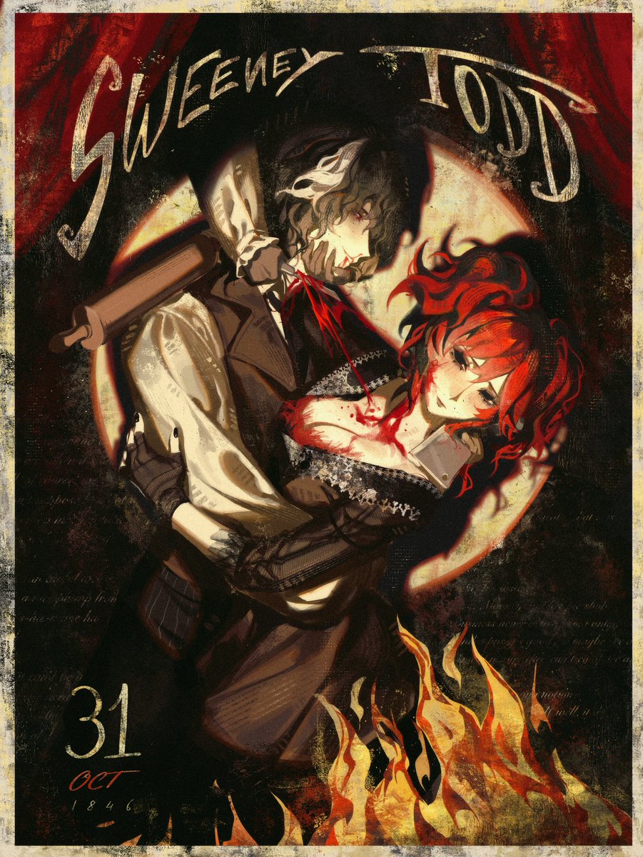 Weichuanjing's tweet image. Sweeney Todd paro #oc