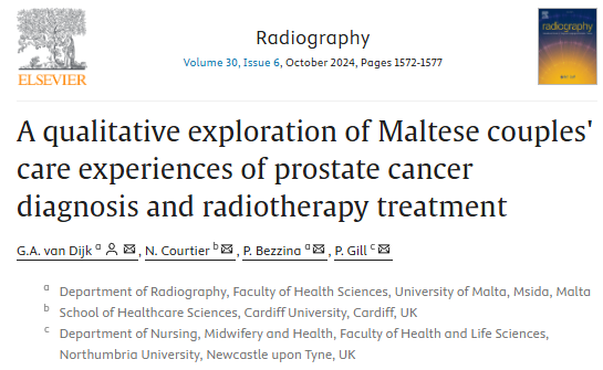 UM Radiography (@umradiography) on Twitter photo Congrats & well done to Dr Gerbert van Dijk, Prof Paul Bezzina and co-authors on their recent publication in the Radiography journal 🥳👏👌🫶
Free access 👇 authors.elsevier.com/sd/article/S10…
#UMradiography #radiotherapy #patientexperience #PatientCare #prostatecancer <a href="/RadiographyJour/">Radiography Journal</a> Congrats & well done to Dr Gerbert van Dijk, Prof Paul Bezzina and co-authors on their recent publication in the Radiography journal 🥳👏👌🫶
Free access 👇 authors.elsevier.com/sd/article/S10…
#UMradiography #radiotherapy #patientexperience #PatientCare #prostatecancer <a href="/RadiographyJour/">Radiography Journal</a>