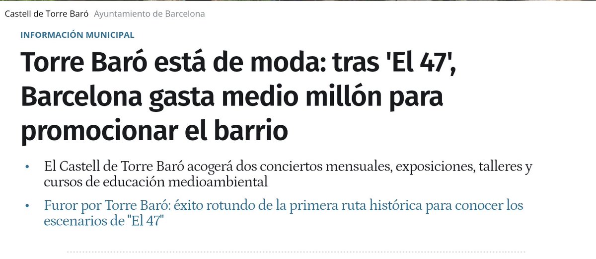 antoniobanos_'s tweet image. Comença la turistificació de Nou Barris. Un mirador excel.lent per fer del castell uns nous antiaeris.
El disctricte amb més desnonaments volen que sigui dels turistes