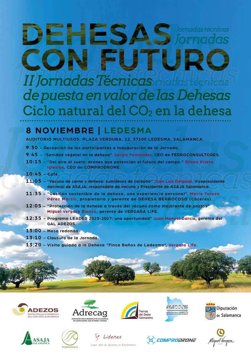 II Jornadas Técnicas "Dehesas con Futuro"
<a href="/Adezos/">Adezos</a> <a href="/adecocir/">Adecocir</a> <a href="/Adrecag/">Adrecag</a> <a href="/dipusalamanca/">dipusalamanca</a>