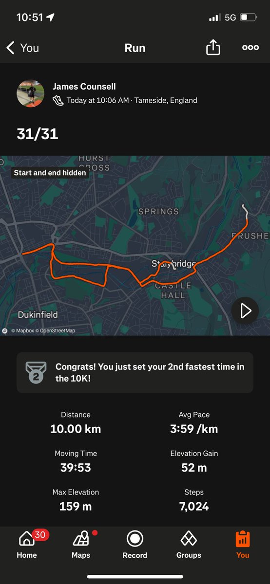 JCounsell_'s tweet photo. 31/31. 310km ran over 31 days for @ProstateUK !

Any donations are really appreciated💙

https://t.co/nadG06qulm https://t.co/UOCGs6jyrJ