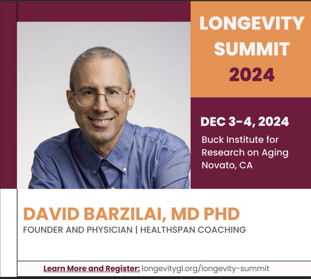 Agingdoc⭐David Barzilai🔔MD PhD MS MBA DipABLM🩺 (@agingdoc1) on Twitter photo The Longevity Summit 2024
<a href="/LongevityGL/">Longevity Global</a> <a href="/BuckInstitute/">Buck Institute</a>
With @EricVerdin, <a href="/prof_horvath/">Prof Steve Horvath</a>, <a href="/RonjonNag/">Ronjon Nag</a>, <a href="/DrGlorioso/">Christin Glorioso, MD PhD🏳️🌈</a>, <a href="/jpoganik/">Jesse Poganik</a>, <a href="/JanineSengstack/">Janine Sengstack</a>, <a href="/beappbeapp/">Brenda Eap, PhD</a>, <a href="/j_n_justice/">Jamie Justice</a>, <a href="/TheWebbLab/">Webb Lab @ The Buck Institute</a>, <a href="/fedichev/">Peter Fedichev</a>, <a href="/CoCo_Headley/">Colwyn Headley, PhD</a>, <a href="/KianSadeghi5/">Kian Sadeghi</a>, and many more.👨⚕️
longevitygl.org/longevity-summ… <a href="/agingdoc1/">Agingdoc🩺Dr David Barzilai🔔MD PhD MS MBA DipABLM</a> The Longevity Summit 2024
<a href="/LongevityGL/">Longevity Global</a> <a href="/BuckInstitute/">Buck Institute</a>
With @EricVerdin, <a href="/prof_horvath/">Prof Steve Horvath</a>, <a href="/RonjonNag/">Ronjon Nag</a>, <a href="/DrGlorioso/">Christin Glorioso, MD PhD🏳️🌈</a>, <a href="/jpoganik/">Jesse Poganik</a>, <a href="/JanineSengstack/">Janine Sengstack</a>, <a href="/beappbeapp/">Brenda Eap, PhD</a>, <a href="/j_n_justice/">Jamie Justice</a>, <a href="/TheWebbLab/">Webb Lab @ The Buck Institute</a>, <a href="/fedichev/">Peter Fedichev</a>, <a href="/CoCo_Headley/">Colwyn Headley, PhD</a>, <a href="/KianSadeghi5/">Kian Sadeghi</a>, and many more.👨⚕️
longevitygl.org/longevity-summ… <a href="/agingdoc1/">Agingdoc🩺Dr David Barzilai🔔MD PhD MS MBA DipABLM</a>