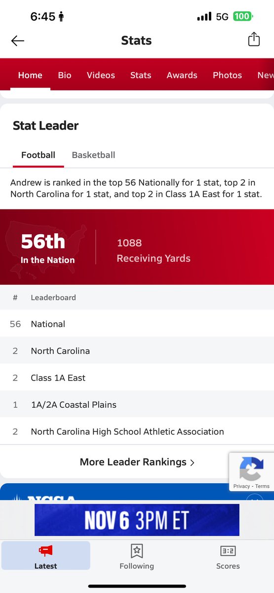 Finishing senior year strong! Last regular season game this friday, play offs next! Let’s work!! #agtg #1k 

@CoachMike <a href="/lejeune_fb/">LHS Football Fans</a> @CoachMattNCCU <a href="/CoachKPerk/">Kyle Perkins</a>
<a href="/CappsHal/">Hal Capps</a> <a href="/JDNsports/">Chris Miller</a> <a href="/Dyrell_Roberts/">Dyrell Roberts Sr.</a>
<a href="/CoachAuerECU/">Aaron Auer</a> <a href="/CoachAWin/">Aaron Winchester</a> @CoachCale_GC <a href="/pepman704/">Matt Morrow</a>
<a href="/PrepRedzoneNC/">Prep Redzone North Carolina</a> <a href="/AustinProehl11/">Austin Proehl</a>