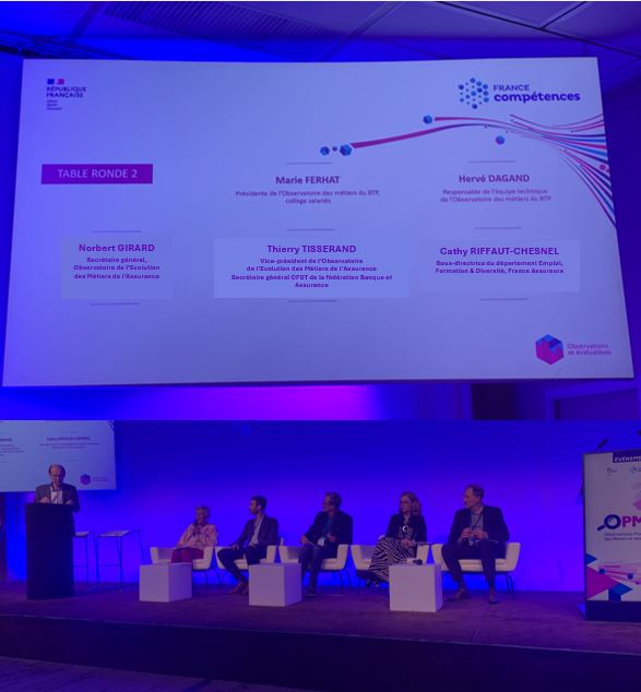 Le 16 octobre dernier, France compétences organisait la Journée des observatoires prospectifs des métiers et des qualifications. L'occasion pour l'OEMA de partager ses données sur les métiers en tension et les difficultés de recrutement. metiers-assurance.org